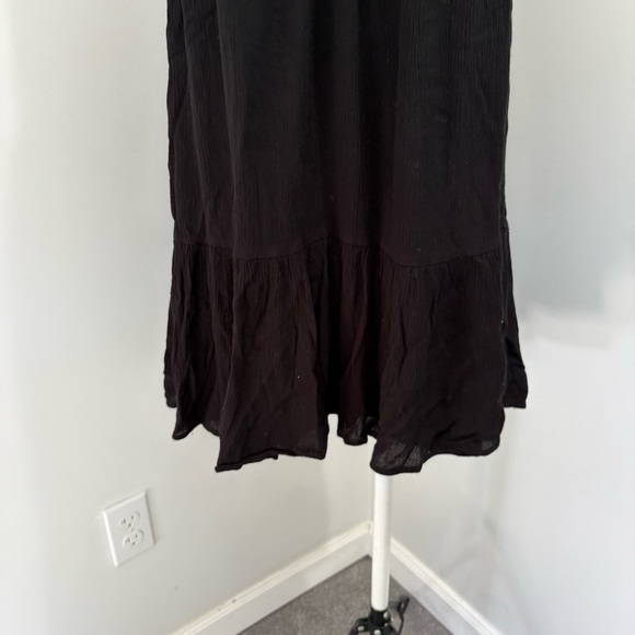 Lulu’s Lace Shoulder Black Mini Dress Size Small Little Black Dress - Picture 5 of 16